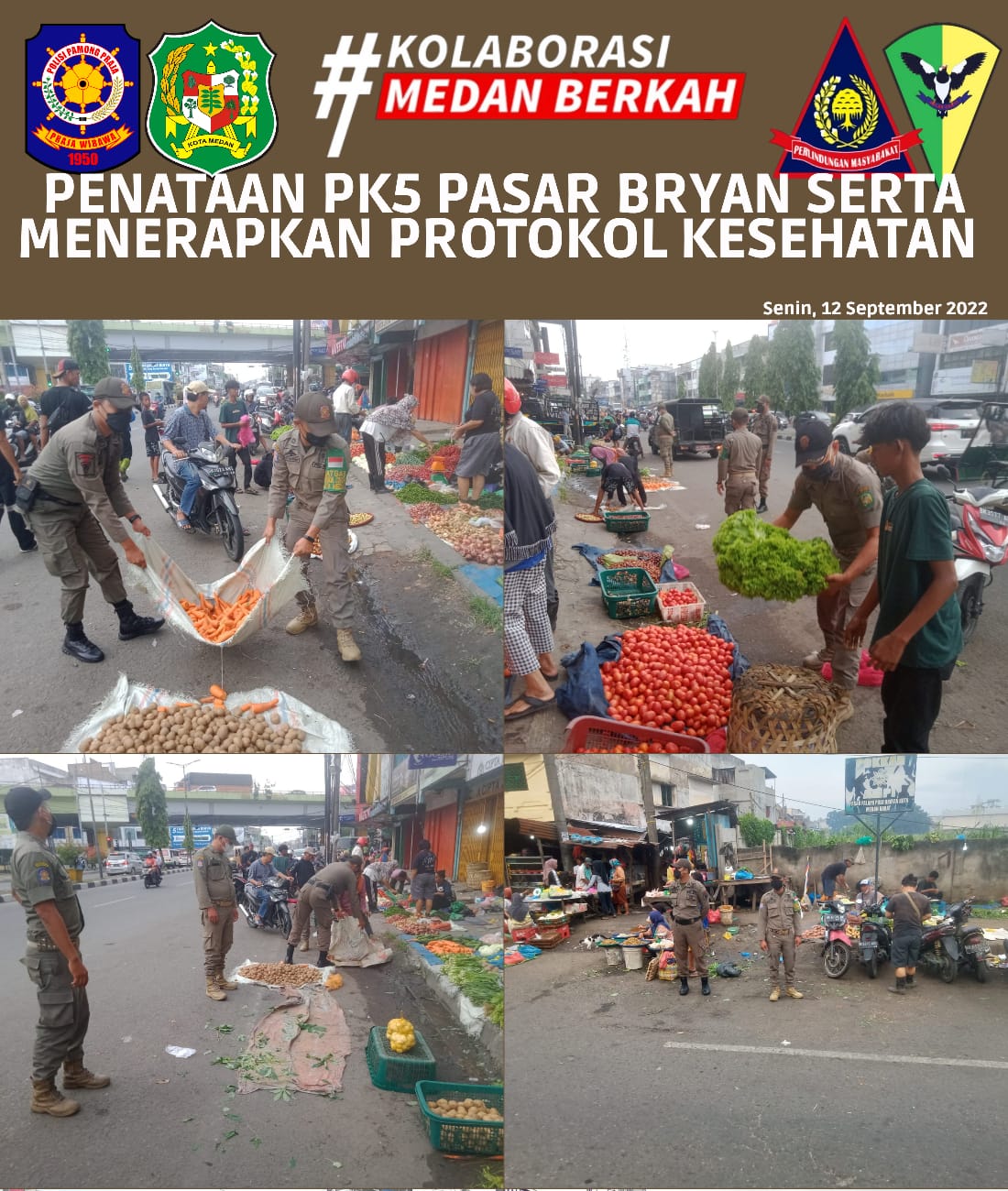  Himbauan dan Penataan PK5 Sekaligus Melakukan Penerapan Protokol Kesehatan 